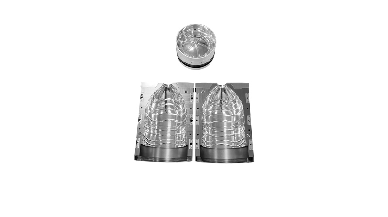 Blow mold for disposable bottled water